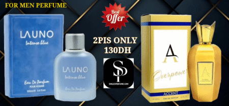 La Uno Intense Blue – Eau de Parfum for men 100ml and Accent Overpower Eau de Parfum By Fragrance World Perfume For Unisex 100ml offer 2 pis only 130dh
