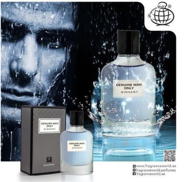 Genuine Man Only eau de perfume 100ml by fragrance world